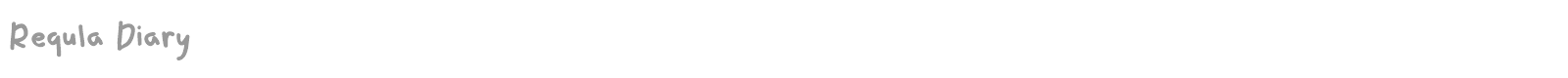 Requla Diary font preview